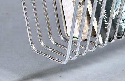 Post Modern Cantilever Steel Magazine Book Rack