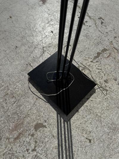 Post Modern Metal Floor Lamp with Handblown glass shade