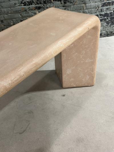 Post Modern Pink Plaster Sculptural Console Table 1980