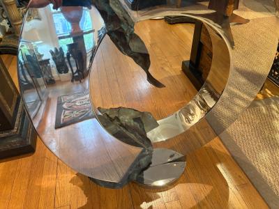 Post Modern Stainless Steel And Bronze Sculpture By Gary Slater