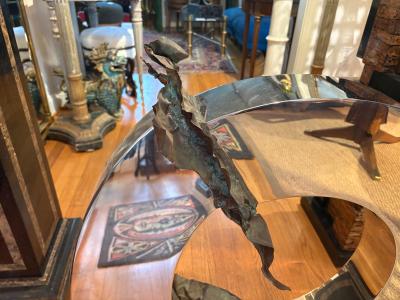Post Modern Stainless Steel And Bronze Sculpture By Gary Slater
