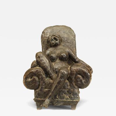 Post War Abstract Bronze Statue