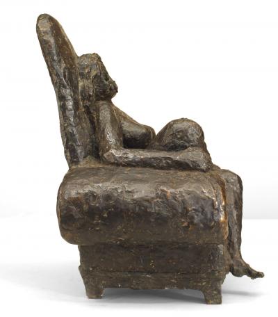 Post War Abstract Bronze Statue