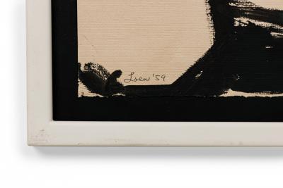 Post War American India Ink Nude Painting