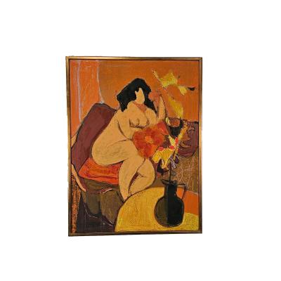 Post War Painting by Alfred Defossez circa 1956