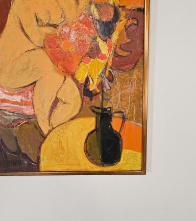 Post War Painting by Alfred Defossez circa 1956