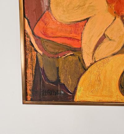 Post War Painting by Alfred Defossez circa 1956