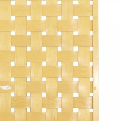 Post War Scandinavian Woven Plywood Screen