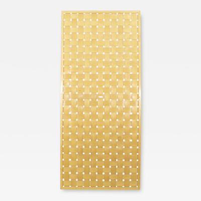 Post War Scandinavian Woven Plywood Screen