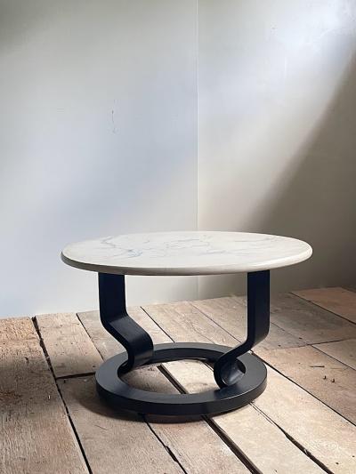 Postmodern Marmorino Coffee Table Sweden Circa 1980s