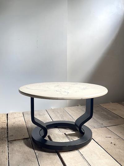 Postmodern Marmorino Coffee Table Sweden Circa 1980s