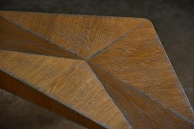 Postmodern Oak Nesting Coffee Tables Italy 1980s