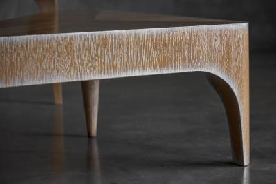 Postmodern Oak Nesting Coffee Tables Italy 1980s