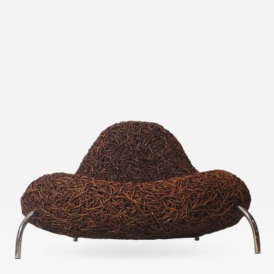 Postmodern Organic Rattan Lounge Chair by Udom Udomsrianan Planet 2001