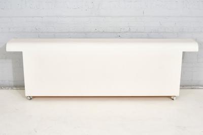 Postmodern Plaster Headboard w Nightstands 1970