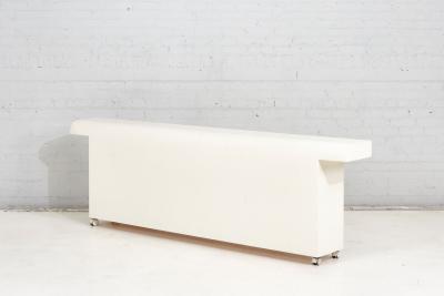 Postmodern Plaster Headboard w Nightstands 1970