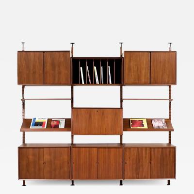 Poul Cadovius Danish Modern Tension Pole Wall Unit System by Poul Cadovius