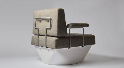 Poul Cadovius Pair of easy chairs and foot stools by Poul Cadovius 1960 s