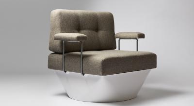 Poul Cadovius Pair of easy chairs and foot stools by Poul Cadovius 1960 s