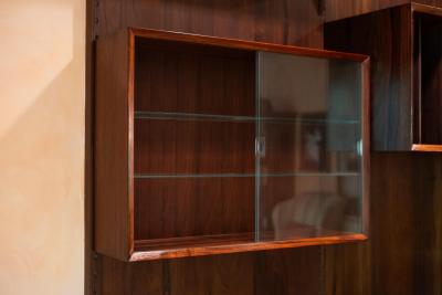 Poul Cadovius Poul Cadovius for Cado Royal System 3 Bay Wall Unit in Brazilian Rosewood