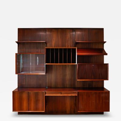 Poul Cadovius Poul Cadovius for Cado Royal System 3 Bay Wall Unit in Brazilian Rosewood
