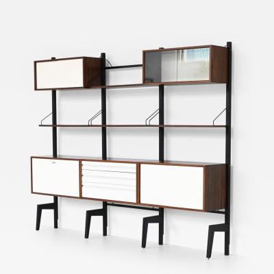 Poul Cadovius Poul Cadovius free standing wall unit in rosewood Royal System Denmark 1960