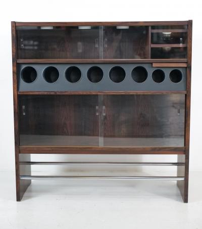 Poul Heltborg Scandinavian Modern Rosewood Bar Designed by Poul Heltborg