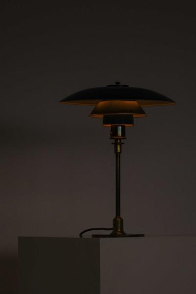 Poul Henningsen Danish Modern PH 4 3 Table Lamp in Brass and Copper by Poul Henningsen 1927