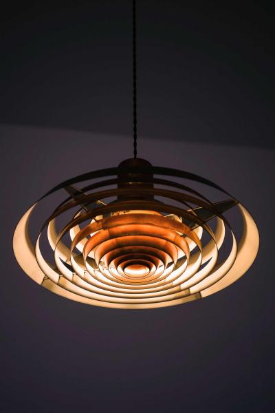 Poul Henningsen Langelinie Ceiling Lamp in Copper by Poul Henningsen 1950s