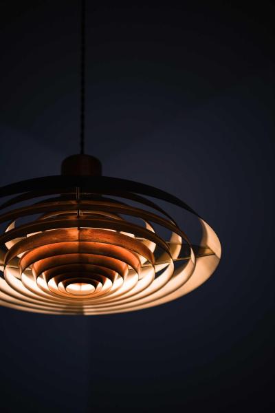 Poul Henningsen Langelinie Ceiling Lamp in Copper by Poul Henningsen 1950s