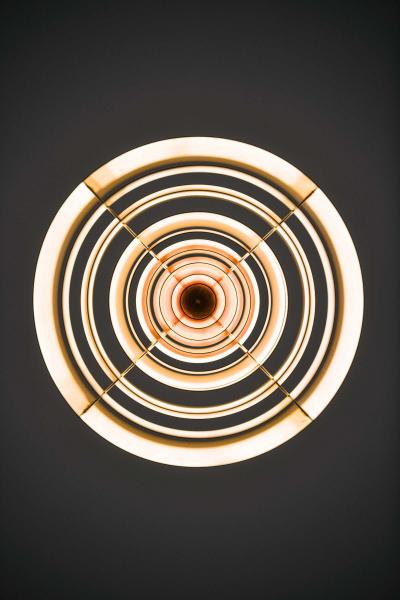 Poul Henningsen Langelinie Ceiling Lamp in Copper by Poul Henningsen 1950s