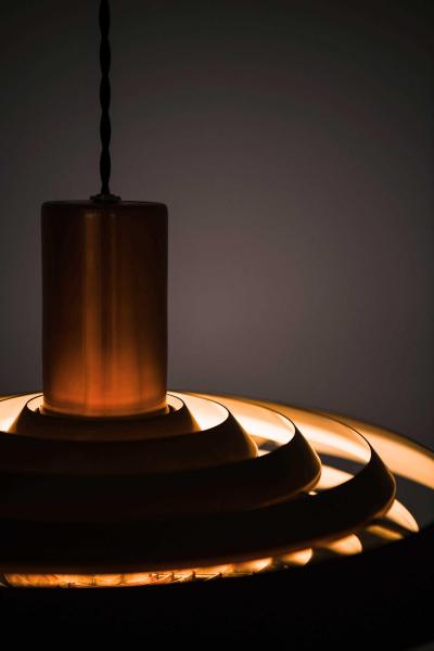 Poul Henningsen Langelinie Ceiling Lamp in Copper by Poul Henningsen 1950s