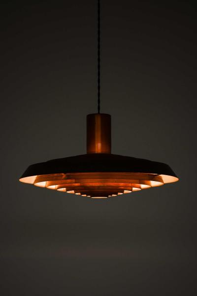 Poul Henningsen Langelinie Ceiling Lamp in Copper by Poul Henningsen 1950s