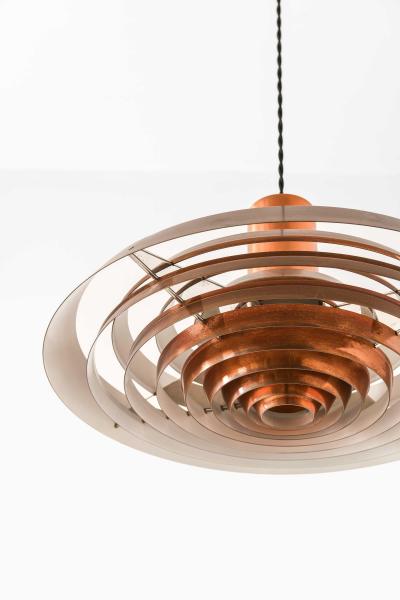 Poul Henningsen Langelinie Ceiling Lamp in Copper by Poul Henningsen 1950s
