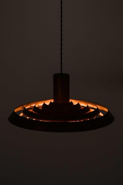 Poul Henningsen Langelinie Ceiling Lamp in Copper by Poul Henningsen 1950s