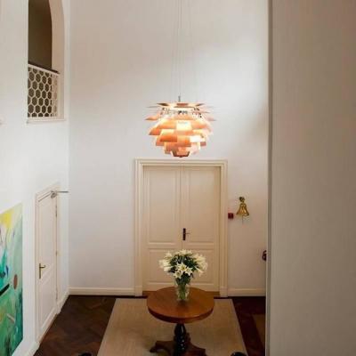 Poul Henningsen Monumental Poul Henningsen Copper PH Artichoke Chandelier for Louis Poulsen