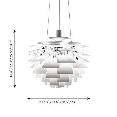 Poul Henningsen Monumental Poul Henningsen Copper PH Artichoke Chandelier for Louis Poulsen