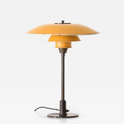 Poul Henningsen PH 3 6 2 Table Lamp in Aluminum Brass and Lacquer by Poul Henningsen 1940s