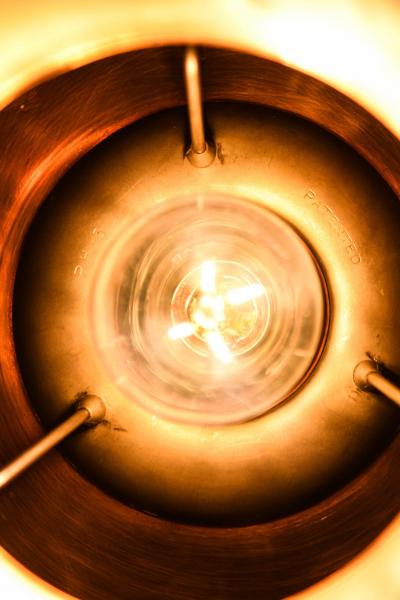 Poul Henningsen PH 5 5 Ceiling Lamp in Copper and Nickel by Poul Henningsen 1940s