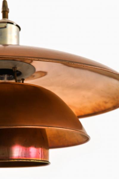 Poul Henningsen PH 5 5 Ceiling Lamp in Copper and Nickel by Poul Henningsen 1940s