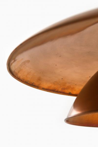 Poul Henningsen PH 5 5 Ceiling Lamp in Copper and Nickel by Poul Henningsen 1940s