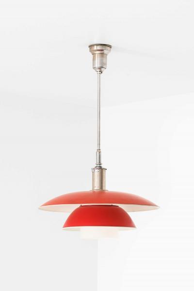 Poul Henningsen PH 5 Ceiling Lamp in Chrome Lacquer Metal by Poul Henningsen 1927 1928