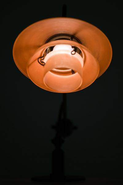 Poul Henningsen PH Piano Table Lamp in Brass and Glass by Poul Henningsen 1930s