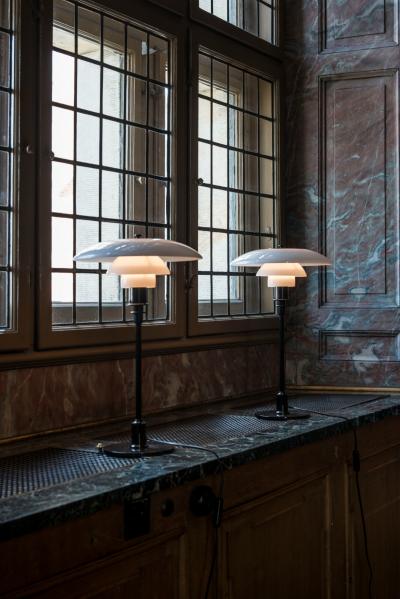 Poul Henningsen Poul Henningsen PH 3 2 Opaline Glass Table Lamp for Louis Poulsen