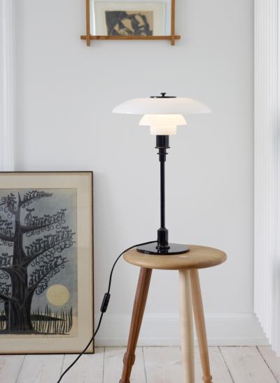 Poul Henningsen Poul Henningsen PH 3 2 Opaline Glass Table Lamp for Louis Poulsen