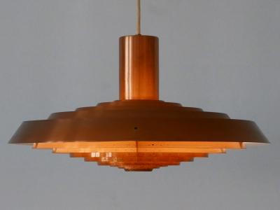 Poul Henningsen Rare Copper Plate Pendant Lamp by Poul Henningsen for Louis Poulsen Denmark 1958