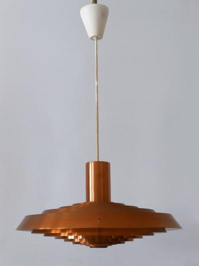 Poul Henningsen Rare Copper Plate Pendant Lamp by Poul Henningsen for Louis Poulsen Denmark 1958