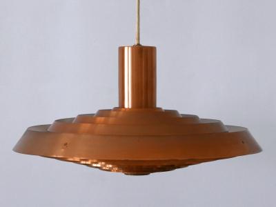 Poul Henningsen Rare Copper Plate Pendant Lamp by Poul Henningsen for Louis Poulsen Denmark 1958