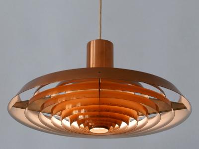 Poul Henningsen Rare Copper Plate Pendant Lamp by Poul Henningsen for Louis Poulsen Denmark 1958