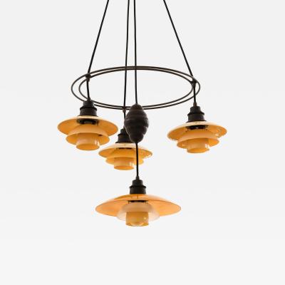 Poul Henningsen Ringkrone Ceiling Lamp by Poul Henningsen 1930s